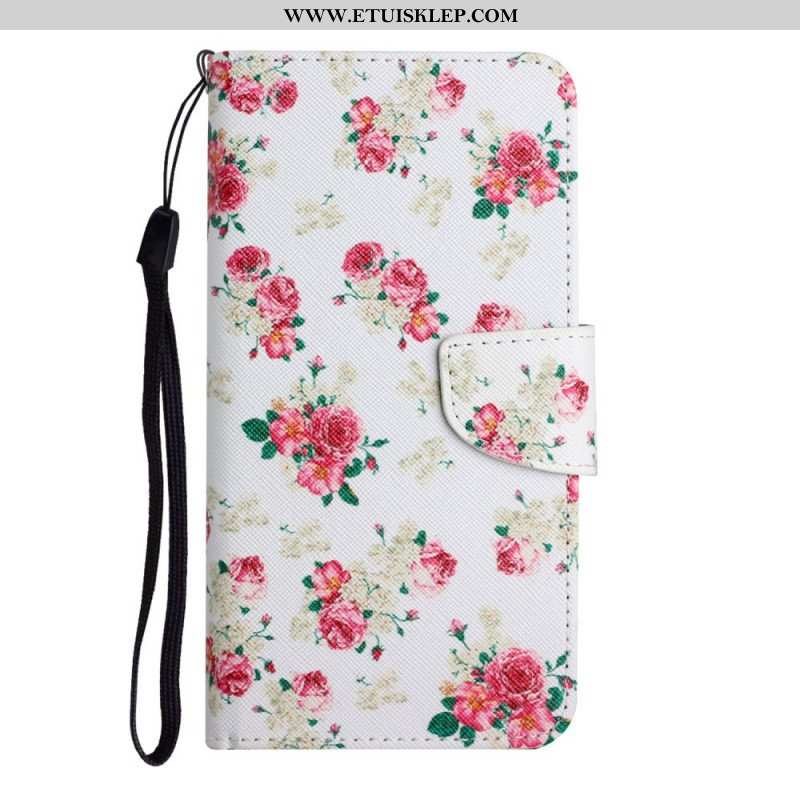 Etui Folio do Poco M4 Pro 5G Kwiaty Liberty Royal